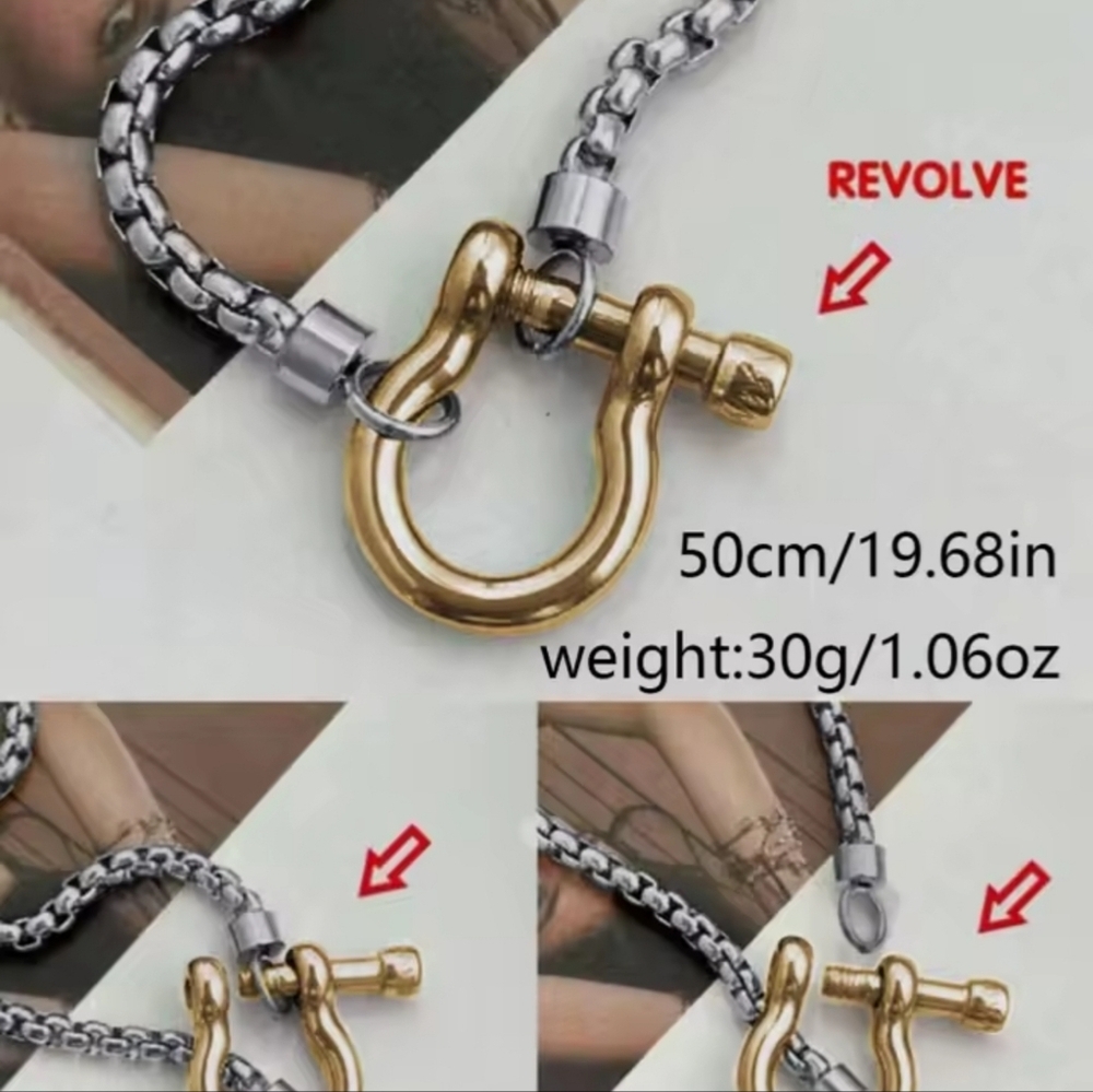Elegant Gold and Silver Necklace - Picture 4 of 10